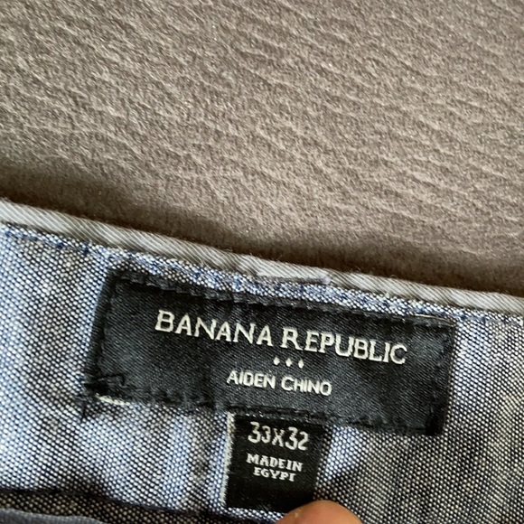 BANANA REPUBLIC Gray Pants Size 33x32 - Picture 3 of 6